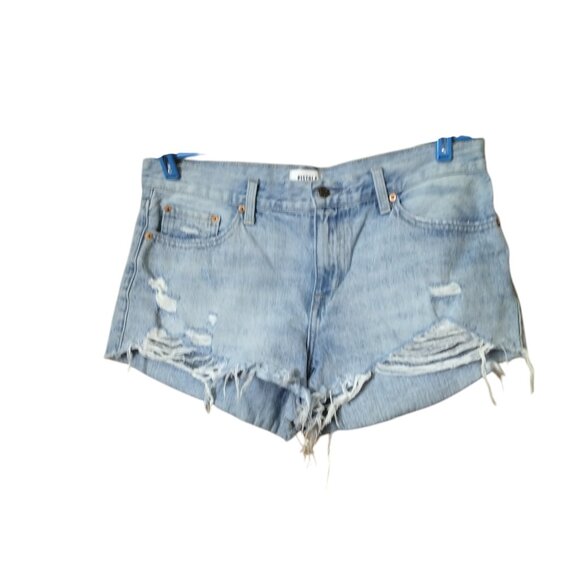 Pistola Women's Size 30 Gigi Low Rise Cut Off Nelson Blue Denim Shorts - Picture 2 of 6